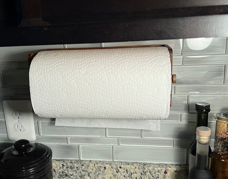 Wooden Paper Towel Holder