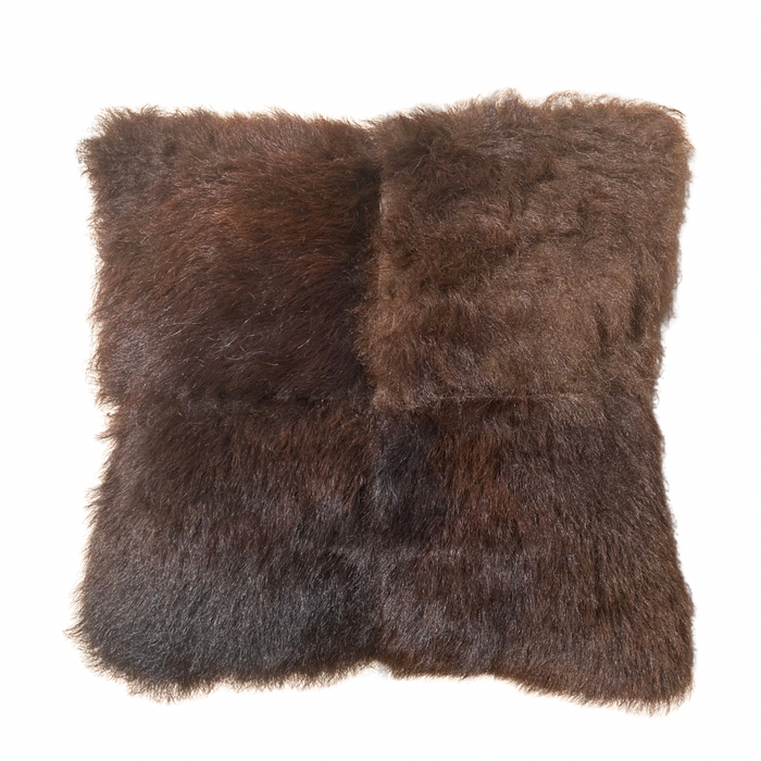 Bison Deluxe Patchwork Pillow - Rustic Lux Style