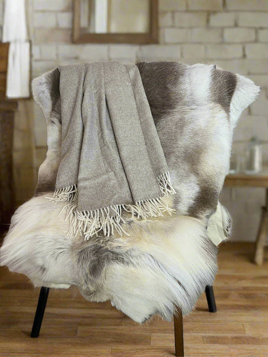 Wild & Warm Bundle: Reindeer + Baby Alpaca Blanket
