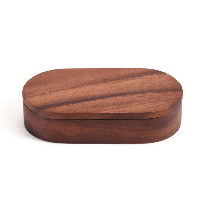 Wooden Salt & Pepper Pinch Pot with Cover
