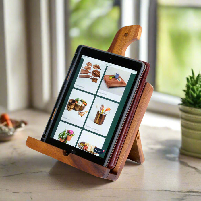 Wooden Cookbook/Tablet Holder