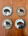 Cowhide coasters bison design for cups, mugs and bar ware 