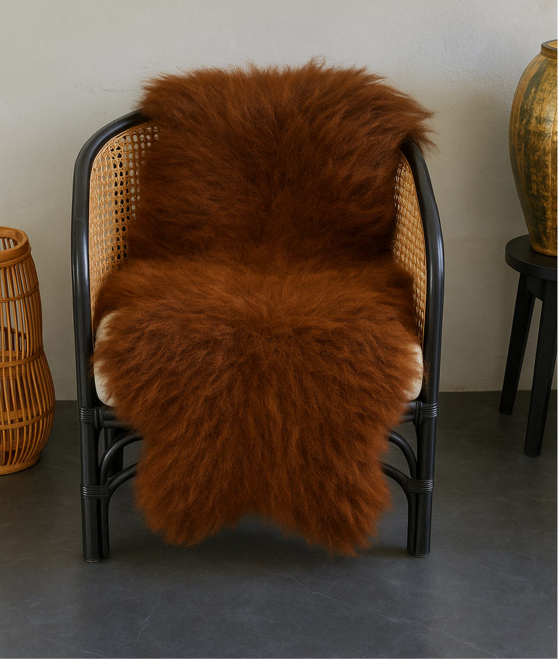 Brown Plush Icelandic Sheepskin