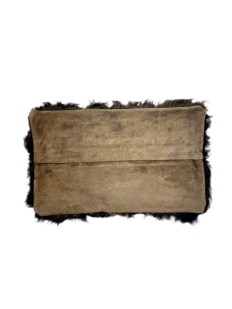 Buffalo Hide Accent Pillow – 12x20 | Rustic Luxe Home Décor