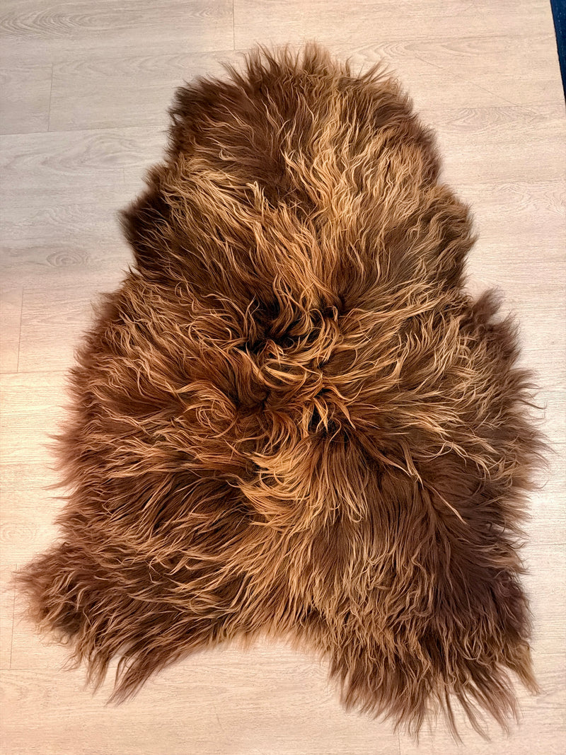 Rusty Brown Icelandic Sheepskin