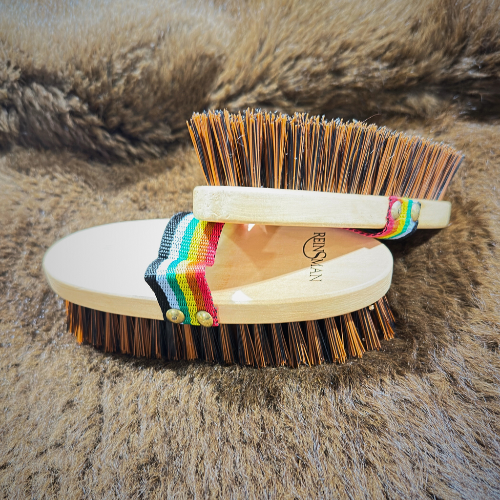 Reinsman Wooden Handle Stiff Bristle Brush — Buffalo Depot
