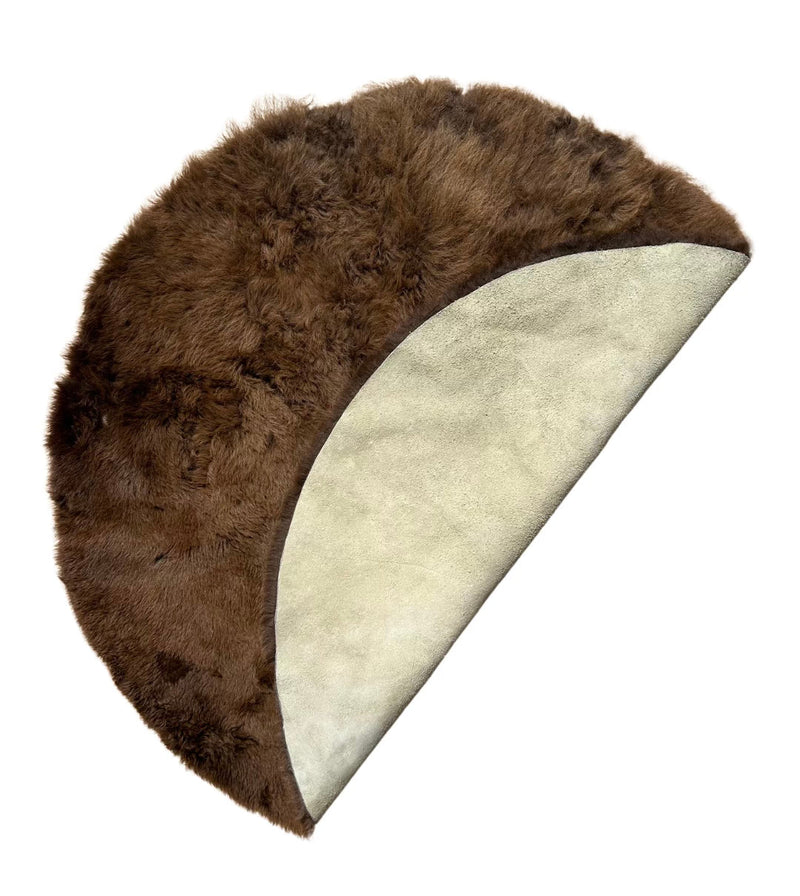 Round Plush Bison Rugs