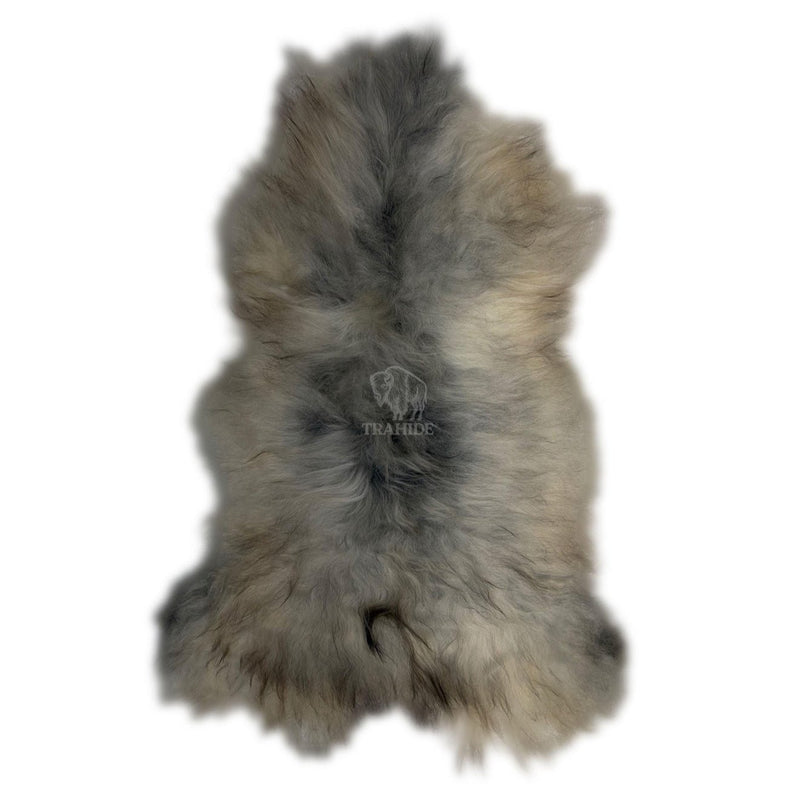 Mixed Gray, Gold, Ash Plush Icelandic Sheepskin