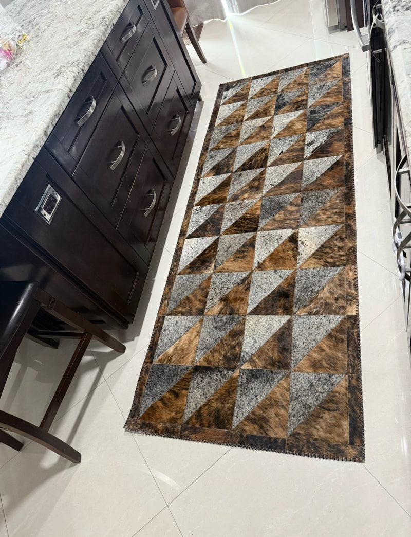 Runner Cowhide - Tricolor