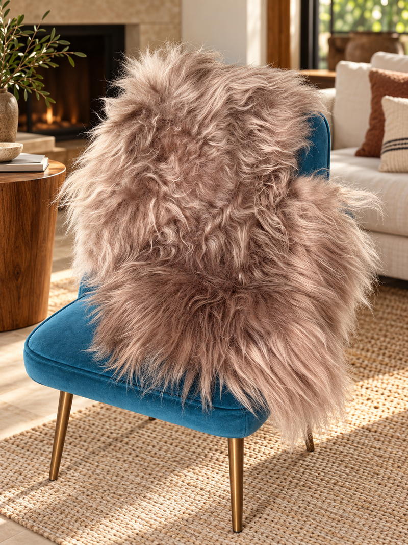 Taupe Icelandic Sheepskin