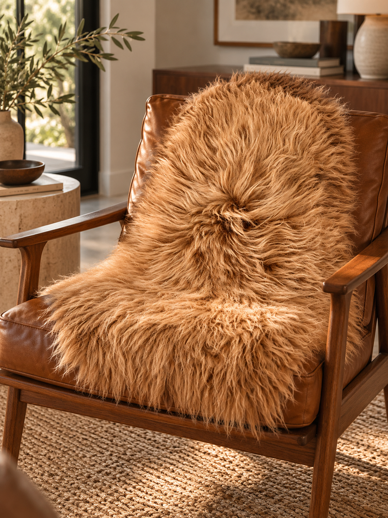 Golden Brown Icelandic Sheepskin
