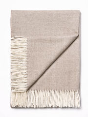 Baby alpaca blanket sand color 