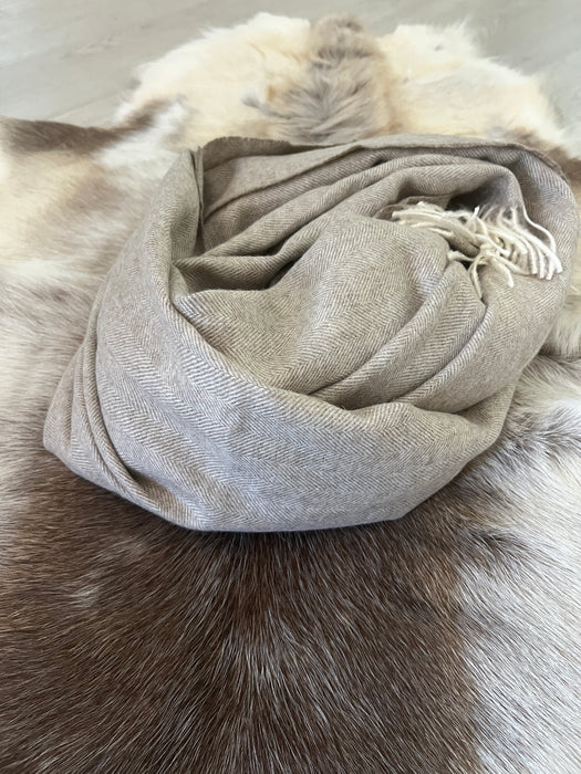 Wild & Warm Bundle: Reindeer + Baby Alpaca Blanket