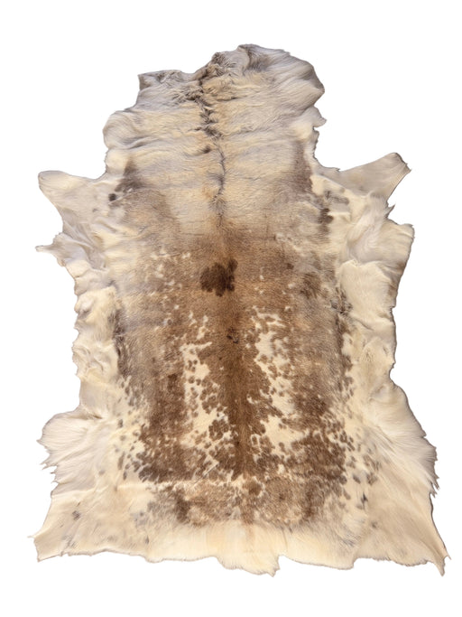 Outdoor reindeer hide on a perfect for hunting, picnic and on sleds