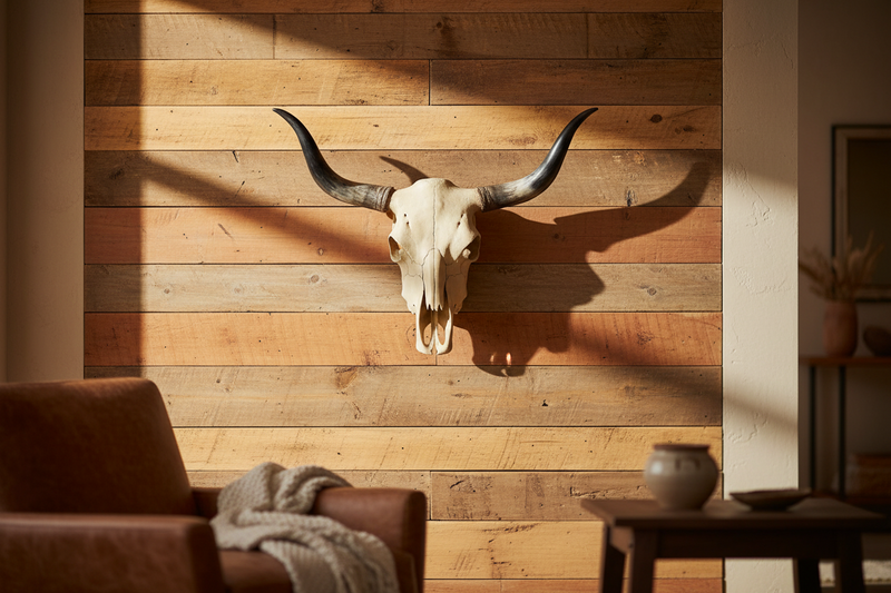 Authentic Texas Longhorn Skull with Polished Horns – Real Bone, 4' Span