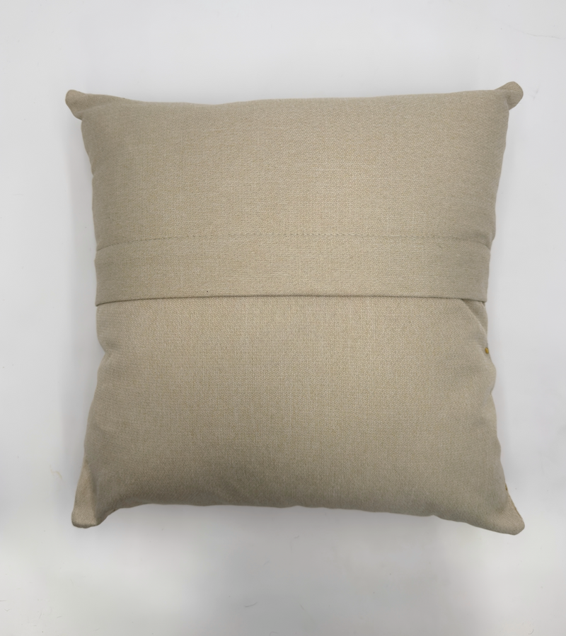 Cowhide Pillow Metallic Gold
