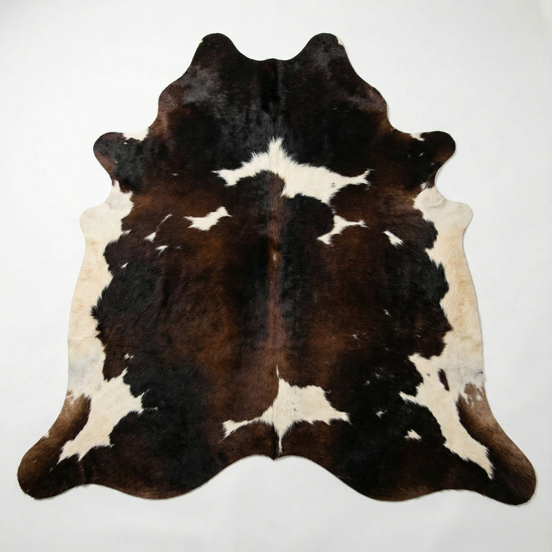 Tricolor Cowhide Rug – Genuine Hair-On Cowhide (Medium)